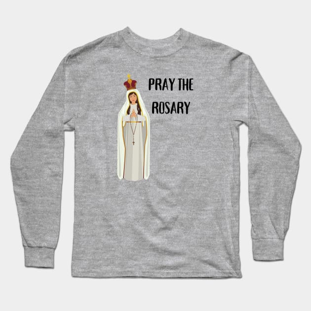 Rosary Long Sleeve T-Shirt by IBMClothing